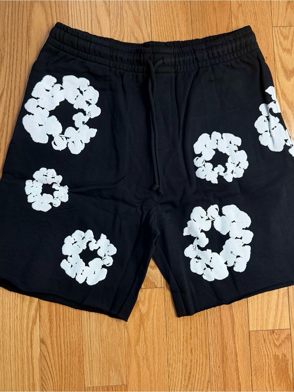 Black Men’s Denim Tear Shorts